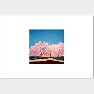 Hockney's Cherry Blossom Tree Posters and Art